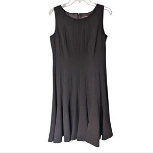 Dana Buchanan Dress Size 10 Black Fit and Flare Lined Classic Capsule Formal